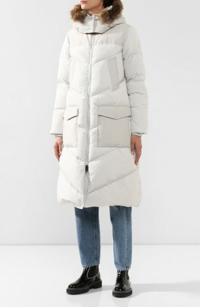 Пуховое пальто Logo Long Parka W (; S; moonstone)